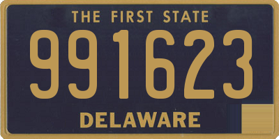 DE license plate 991623