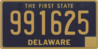 DE license plate 991625