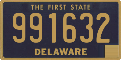 DE license plate 991632