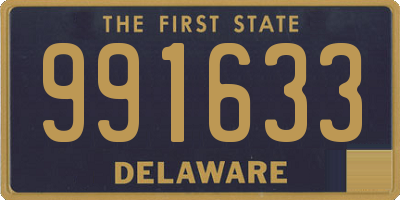 DE license plate 991633
