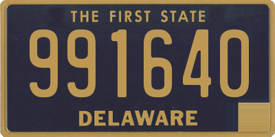 DE license plate 991640