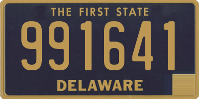 DE license plate 991641