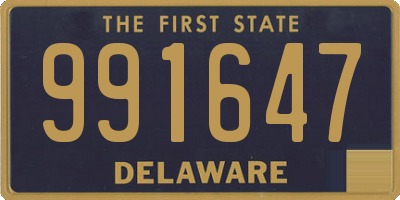 DE license plate 991647