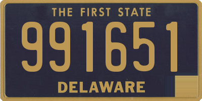 DE license plate 991651