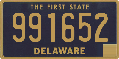 DE license plate 991652