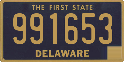 DE license plate 991653