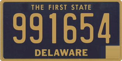 DE license plate 991654