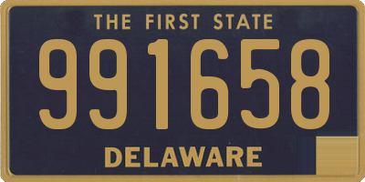 DE license plate 991658