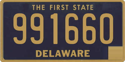 DE license plate 991660