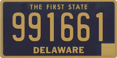 DE license plate 991661