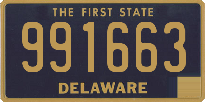 DE license plate 991663