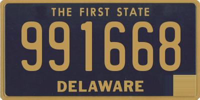 DE license plate 991668
