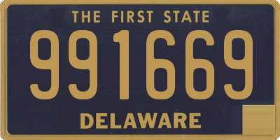DE license plate 991669