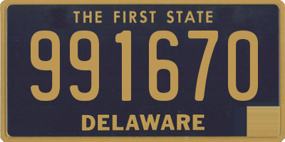 DE license plate 991670