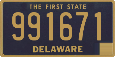 DE license plate 991671
