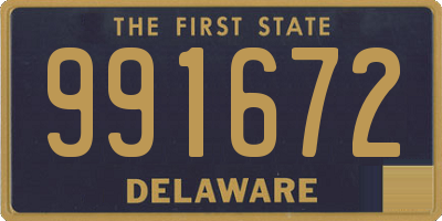 DE license plate 991672