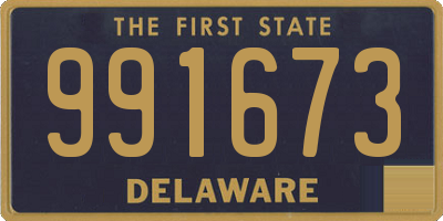 DE license plate 991673