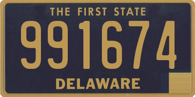 DE license plate 991674