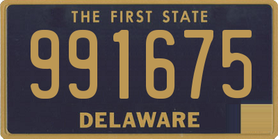 DE license plate 991675