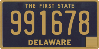 DE license plate 991678