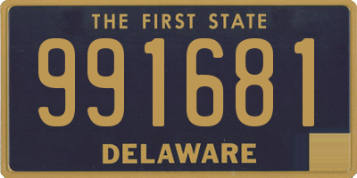 DE license plate 991681
