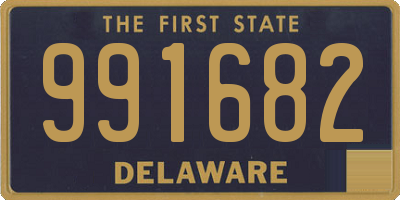 DE license plate 991682