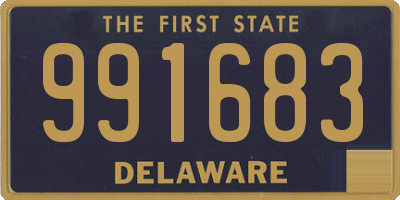 DE license plate 991683