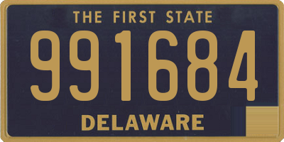 DE license plate 991684