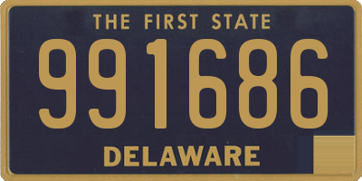 DE license plate 991686
