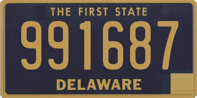 DE license plate 991687