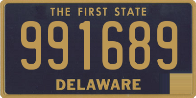 DE license plate 991689