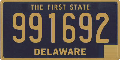 DE license plate 991692