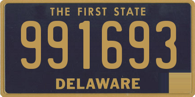 DE license plate 991693