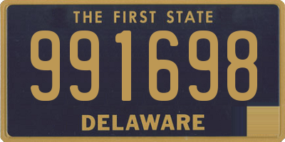 DE license plate 991698