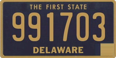 DE license plate 991703