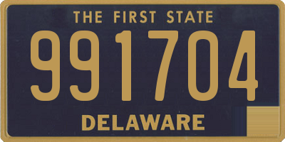 DE license plate 991704