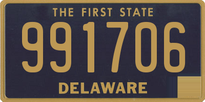 DE license plate 991706