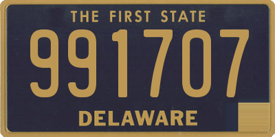 DE license plate 991707