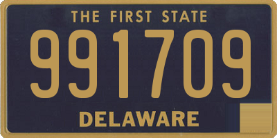 DE license plate 991709