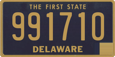 DE license plate 991710