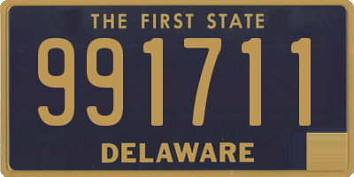 DE license plate 991711