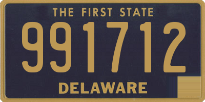 DE license plate 991712