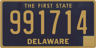 DE license plate 991714
