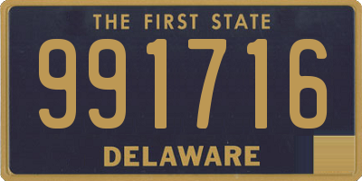 DE license plate 991716