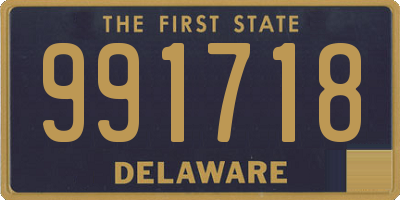 DE license plate 991718
