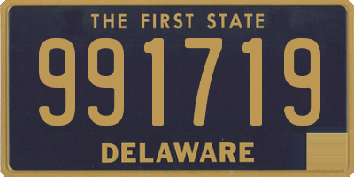DE license plate 991719