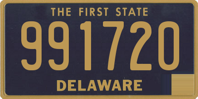 DE license plate 991720
