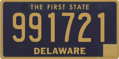 DE license plate 991721