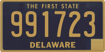DE license plate 991723