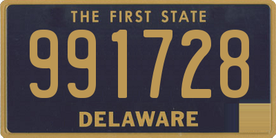 DE license plate 991728